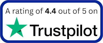 A score of 4.3 out of 5 on Trustpilot